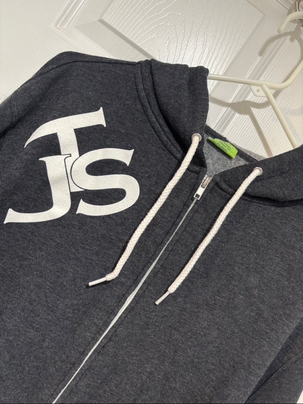 JUGGERNAUT Training Systems Zip-Up Charcoal Hoodie